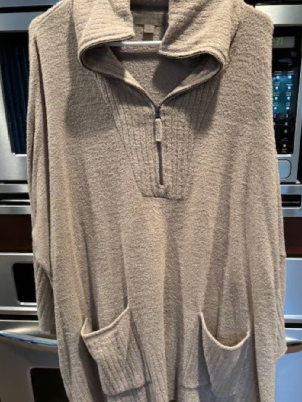 Barefoot Dreams Cozychic Lite Pullover Sweater 1/2 zip